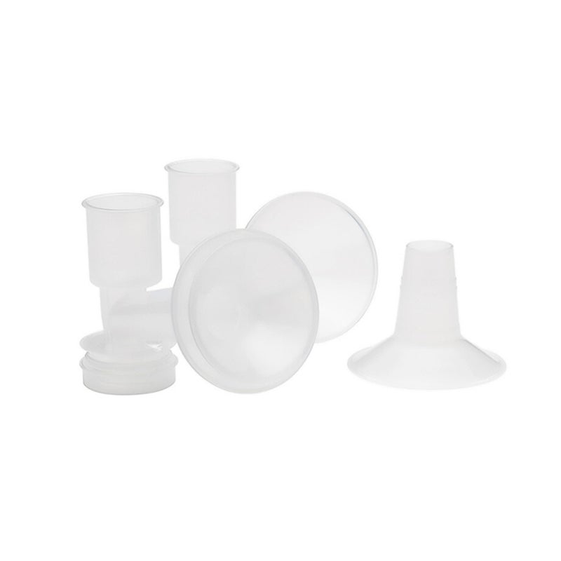 Ameda CustomFit Breast Flanges Medium/Large | Includes (2) 30.5mm Breast Pump Flanges & (2) 28.5mm Flange Inserts | Fits HygieniKit and MYA Joy, MYA Joy Plus & Pearl Breast Pumps | BPA and DEHP Free - Image 1